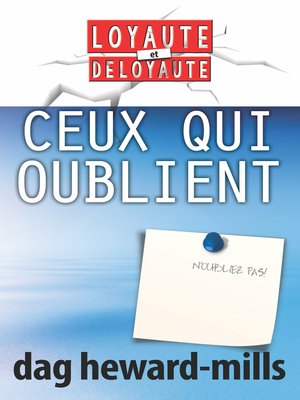 cover image of Ceux qui oublient